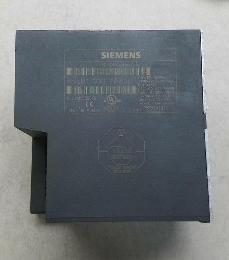 Used Siemens 6EP1-333-2AA00 Sitop Power 5 Power Supply In: 120/230V Out: 24VDC