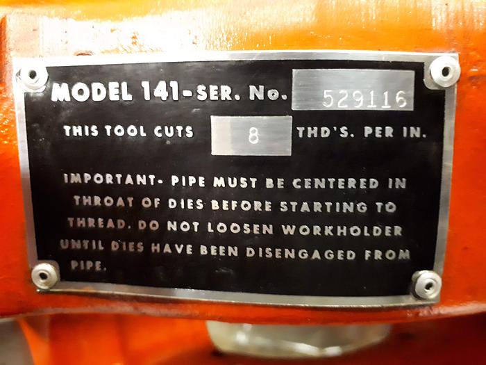 RIDGID 141 Pipe Threader Die Head 2-1/2 To 4 Inch NPT - Refurbished By EASTEX TOOL