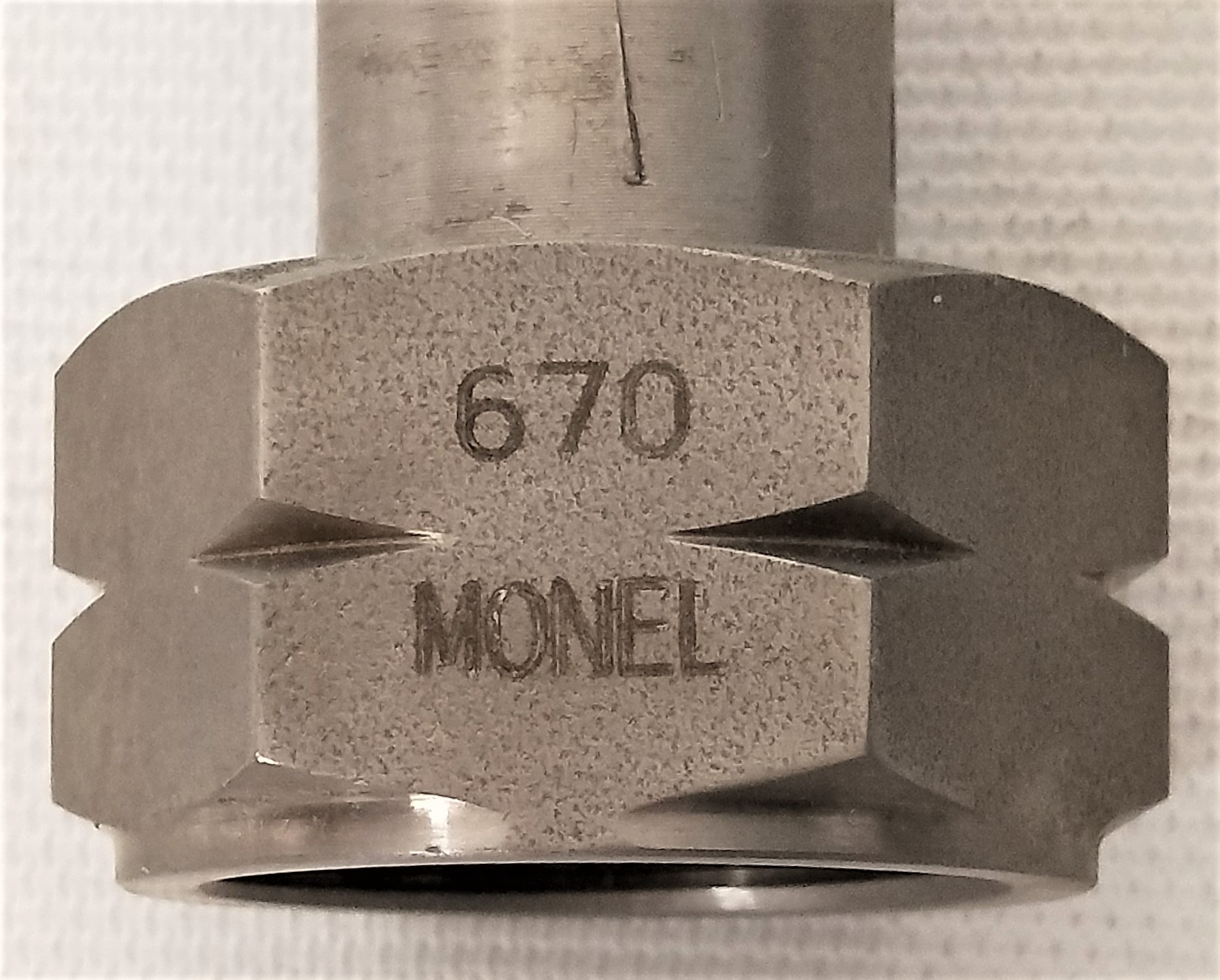 Used Monel 8550T-670 Manual Control Valve for Gas Cylinder