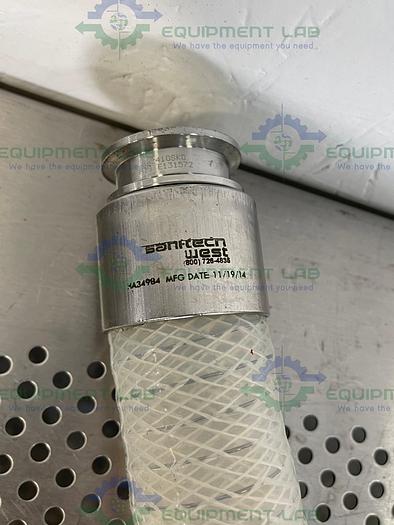 Used Sani Tech  STHT-WR-1500 72" Silicone Hose w/ 1 1/2" Sanitary Fitting