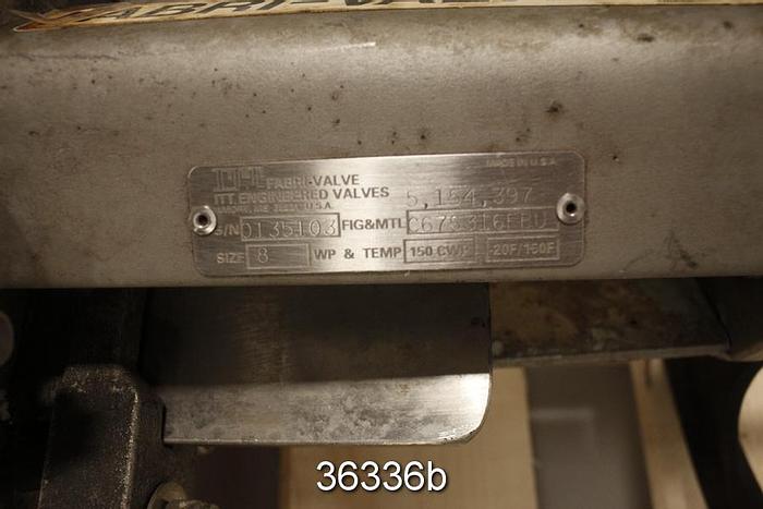 Used Fabri 6" Hand Operated Knife Gate Valve #36336