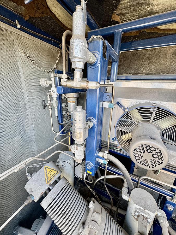 Used IMW50 CNG Compressor - 90 SCFM. 50HP, 30-40psi inlet 4500 PSI Discharge