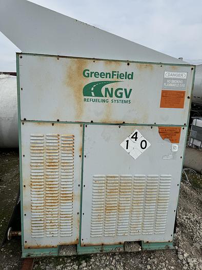 Used 2003 Greenfield / Sulzer CNG Compressor B65 -4/6NG, inlet 3-15 psi outlet 4500 psi capacity 83-110 SCFM
