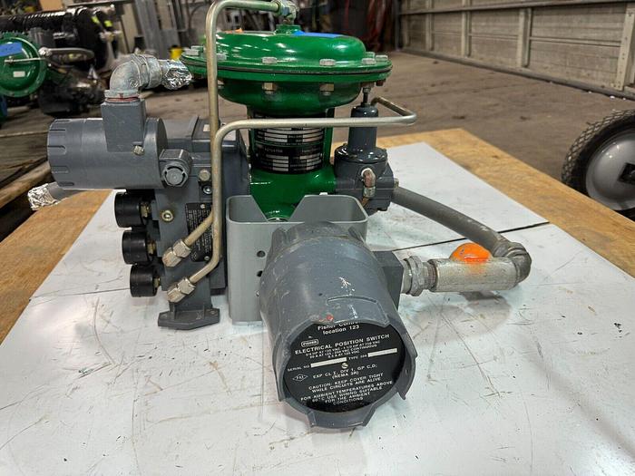 Used Fisher V150 Control Valve with 1052 Size 20 Pneumatic Actuator | 1" | ANSI CL150