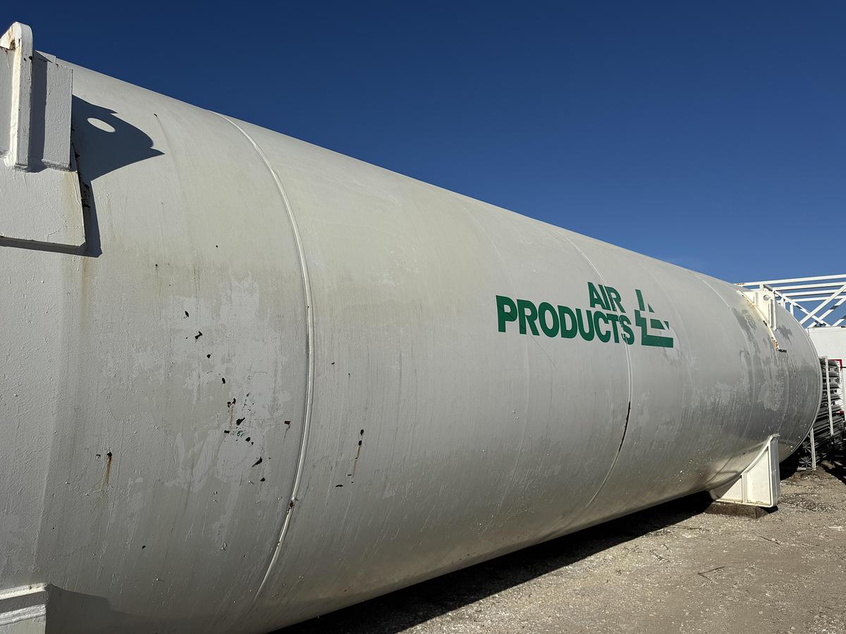 Used Process Engineering 20,000 Gallon Liquid Nitrogen Cryogenic Storage Tank – 150 PSI – Horizontal Vacuum Insulated