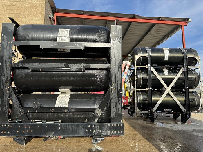 Used 120 GGE CNG Storge- 3 pack, Back fo the Truck, Type 4 cylinders, 26x80 (Capacity: 41.1 GGE / 489.1 Liters)