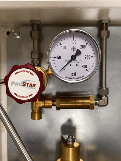 Used Custom Industrial Control Panel with Prostar Outlet Relief Valve and Wiki Inlet/Oulet Valves