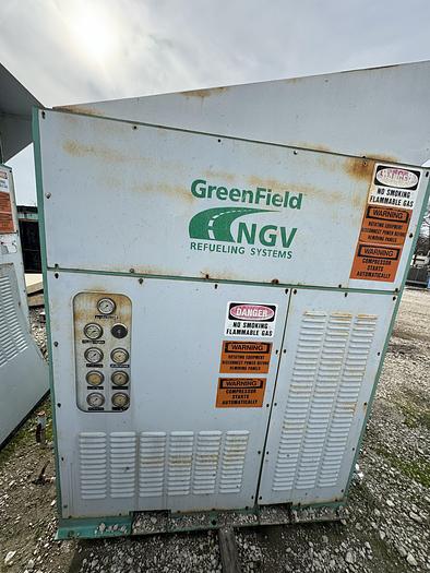 Used 2003 Greenfield / Sulzer CNG Compressor B65 -4/6NG, inlet 3-15 psi outlet 4500 psi capacity 83-110 SCFM
