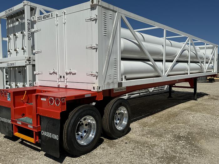 Used Brand NEW - Helium Tube Skid - 160,000 SCF at 3161 PSI. 40ft trailer with 34K GVWR 