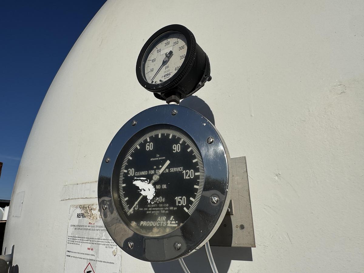 Used Process Engineering 20,000 Gallon Liquid Nitrogen Cryogenic Storage Tank – 150 PSI – Horizontal Vacuum Insulated