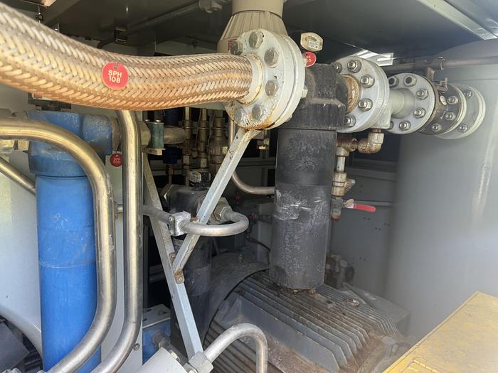 Used 2001 Greenfield / Sulzer CNG Compressor C4U117, 30 to 4500 psi at 196 SCFM flow rate