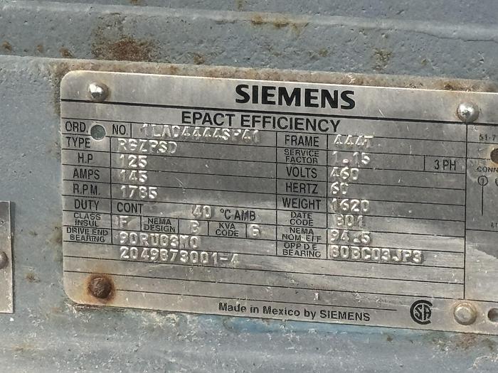 Used 2001 Greenfield / Sulzer CNG Compressor C4U117, 30 to 4500 psi at 196 SCFM flow rate