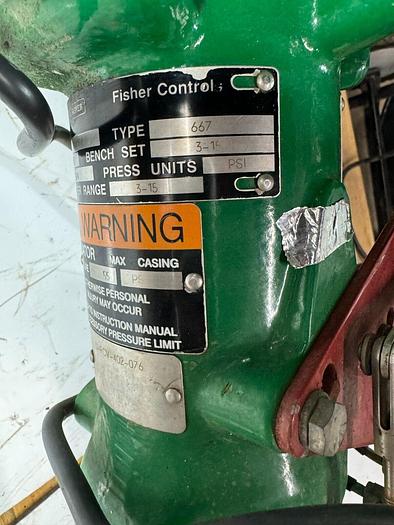 Used Fisher Size 30 Spring-Opposed Diaphragm Actuator | 3/4" Travel | 3–15 PSI Range