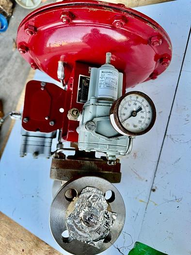 Used Masoneilan 3" Model 88U-25125 Diaphragm Control Valve | 1" Body | 300 ANSI | SVI-2 Valve Positioner | Air Filter Regulator