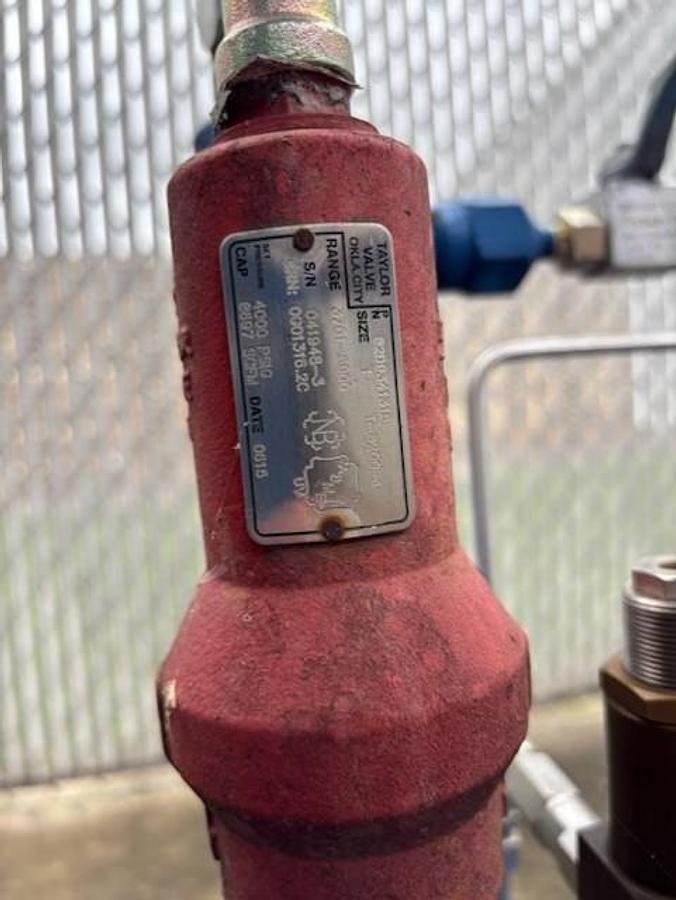 Used CNG Fill Station with Kimary WR 1750 OP 3.5 Regulator – Skid Mounted Reciprocating Gas Compressor