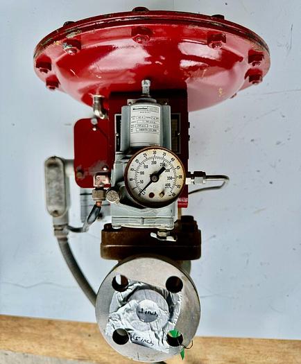 Used Masoneilan 3" Model 88U-25125 Diaphragm Control Valve | 1" Body | 150 ANSI | SVI-2 Valve Positioner | Air Filter Regulator