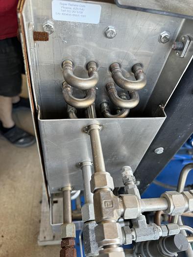 Used RIX 4VX SERIES 40HP Helium compressor 60 scfm 50 psi to 3300 psi