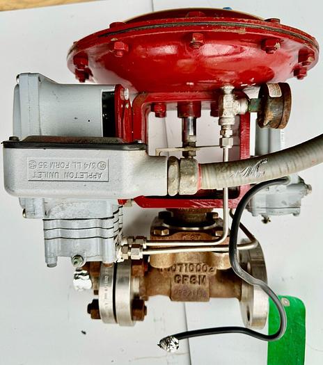 Used Masoneilan 3" Model 88U-25125 Diaphragm Control Valve | 1" Body | 300 ANSI | SVI-2 Valve Positioner | Air Filter Regulator