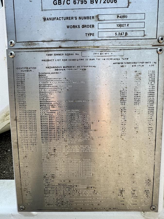 Used GasCon 24300 Liter Gas Tank