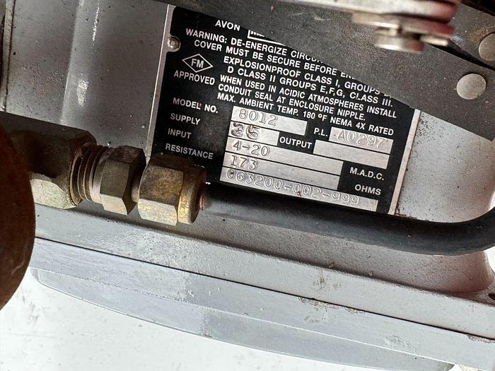 Used Masoneilan 3" Model 88U-25125 Diaphragm Control Valve | 2" Body | 150 ANSI | SVI-2 Valve Positioner | Air Filter Regulator