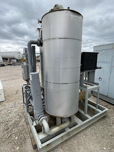 Used CNG Gas Dryer - Regenerable Single Tower Natural Gas Dryer, inlet 5-120 psi, flow up tp 1876 scfm