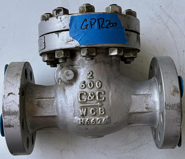 Used WCB Swing Check Valve – Class 600 | ASME B16.34 | 1,480 PSI CWP | -20°F to 800°F