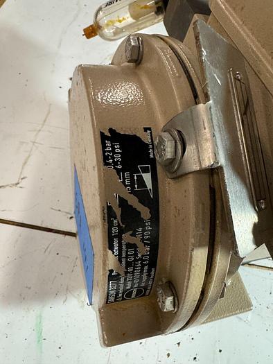 Used Samson 3277 Pneumatic Actuator with 3730-3 Process Controller | Size 1 | 120 cm | ANSI CL150 | 6.0 Bar / 90 PSI