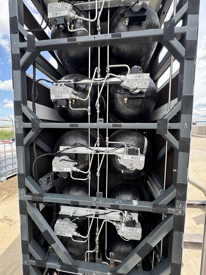 Used H2 Storage 350 Bars / Truck Mount Compressed Hydrogen Gas Fuel Supply System