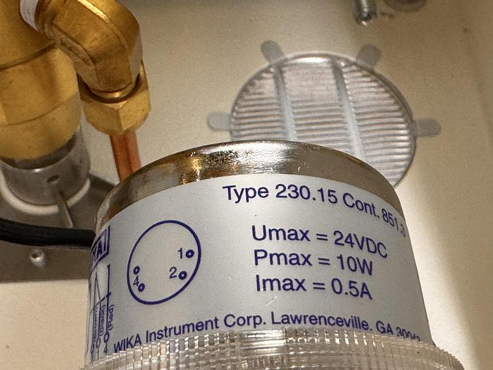 Used Custom Industrial Control Panel with Prostar Outlet Relief Valve and Wiki Inlet/Oulet Valves