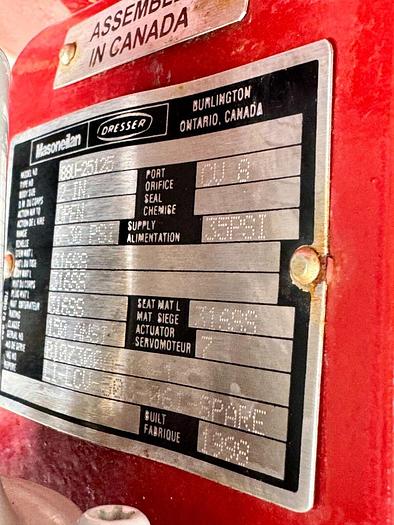 Used Masoneilan 3" Model 88U-25125 Diaphragm Control Valve | 1" Body | 150 ANSI | SVI-2 Valve Positioner | Air Filter Regulator