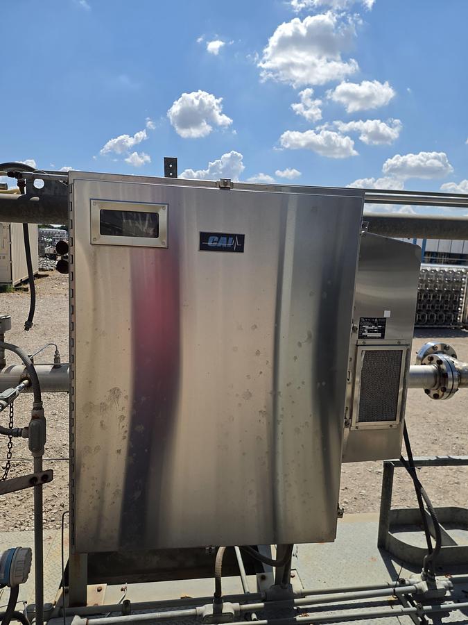 Used Parnel Biogas PNL-101 Landfill/Digester Gas Flare Skid – Blower, Flame Safety Controls & Generac Standby Generator
