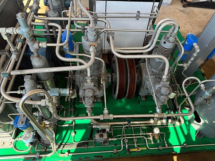 Brand New Greenfield B65 - 4NG CNG 5 stages Compressor 15-4500 psi @ 120 SCFM / + Engine Drive (optional)