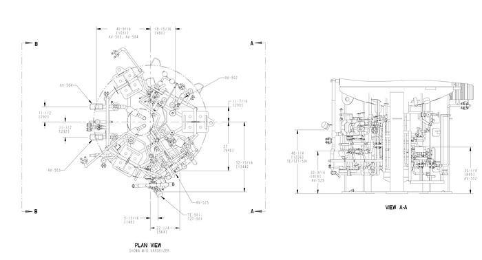 Used 3,000 Gallon LNG Storage Tank with Vaporizor - Cryogenic Tank