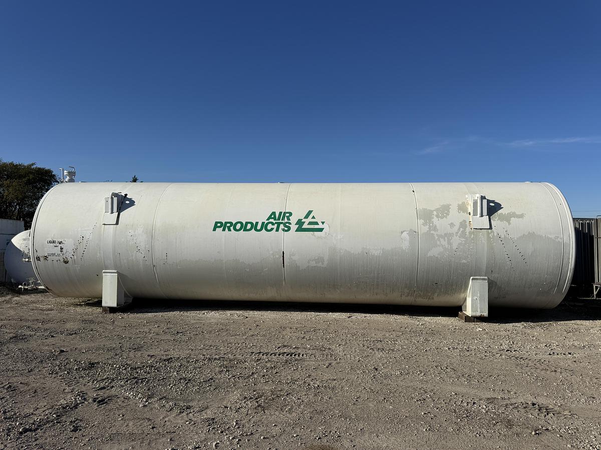 Used Process Engineering 20,000 Gallon Liquid Nitrogen Cryogenic Storage Tank – 150 PSI – Horizontal Vacuum Insulated