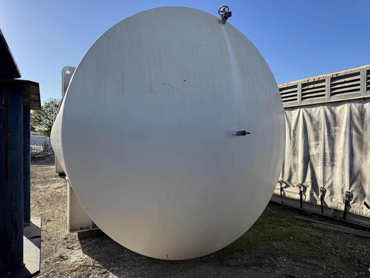 Used Process Engineering 20,000 Gallon Liquid Nitrogen Cryogenic Storage Tank – 150 PSI – Horizontal Vacuum Insulated