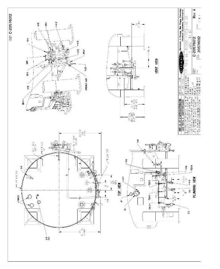 Used Vertical Cryogenic Tank 18,000 Gallon - LNG Storage VS-18000SC-175CS-S100-LNG