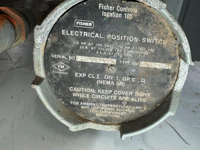 Used Fisher Controls Type 1052/V100 Pneumatic Actuator Valve | Size 20 | CL150