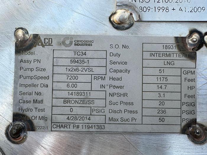 2014 ACD Nikkiso TC-34-KA LNG, LIN, LA