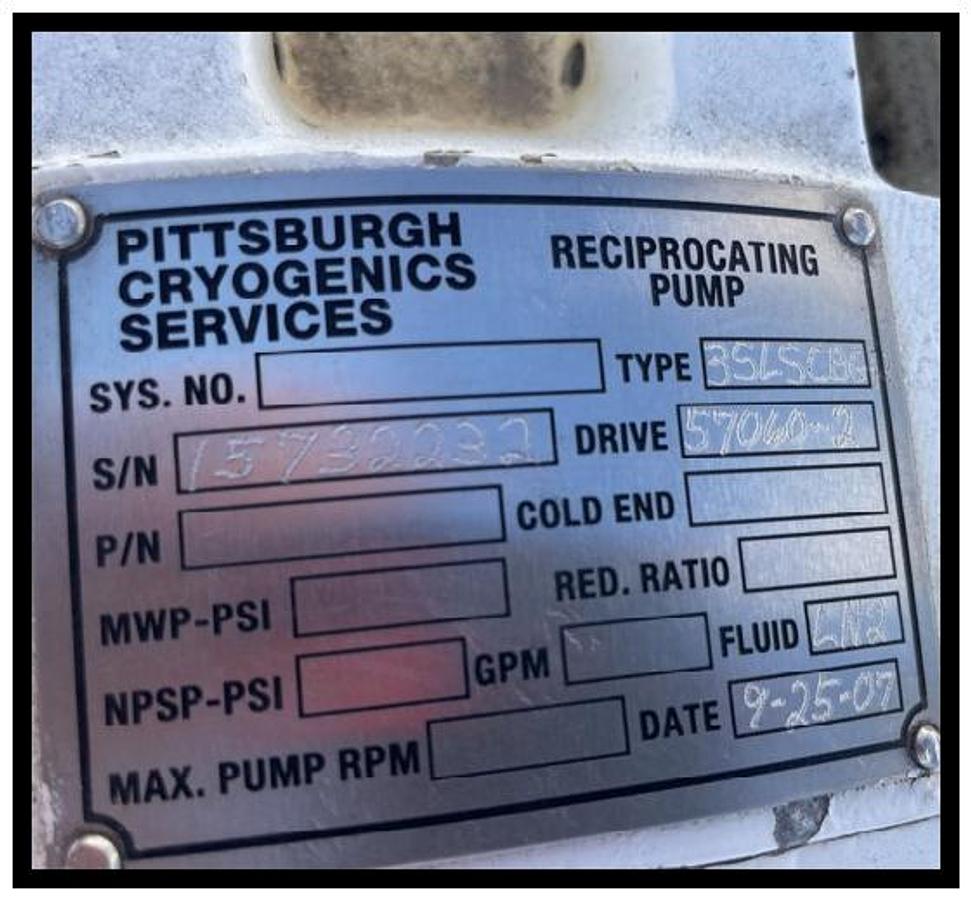 Used High-Pressure Nitrogen Pumper – 800 HP / 10,000 PSIG / 800,000 SCFH Flow Rate