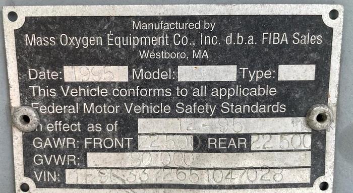 Used 1995 Fiba Tube Trailer