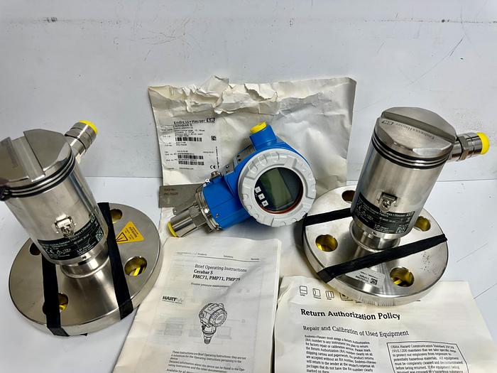 Used E+H Deltabar FMD72 Pressure System MWP 60psi 316L