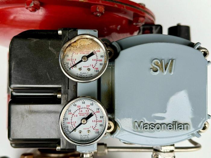 Used Masoneilan 3" Model 88U-25125 Diaphragm Control Valve | 1" Body | 150 ANSI | SVI-2 Valve Positioner | Air Filter Regulator