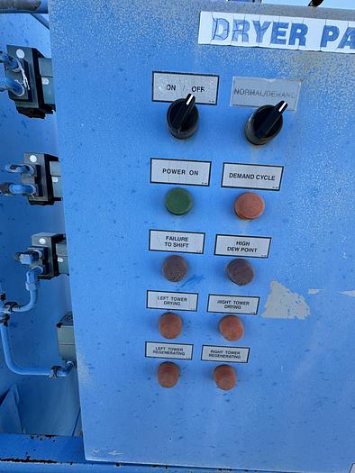 Used PNEUMATECH HEATLESS REGENERATIVE AIR DRYER with 2 150 PSI Silvan Pneumatic Tanks