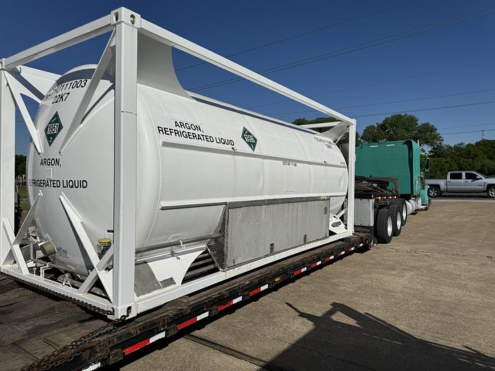 Refurbished Liquid Argon ISO Container. 150 psi Water Capacity 20155 Liters, Payload 229.9 KG