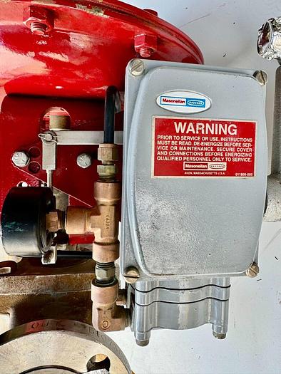 Used Masoneilan 3" Model 88U-25125 Diaphragm Control Valve | 1" Body | 150 ANSI | SVI-2 Valve Positioner | Air Filter Regulator