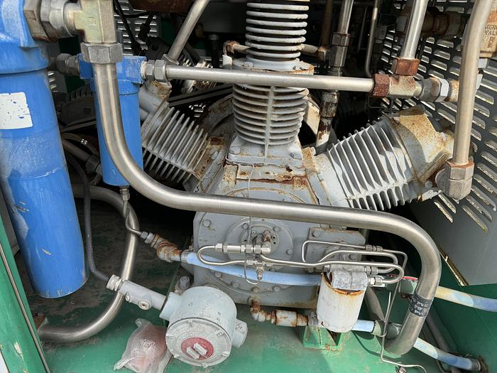 Used 2003 Greenfield / Sulzer CNG Compressor B65 -4/6NG, inlet 3-15 psi outlet 4500 psi capacity 83-110 SCFM
