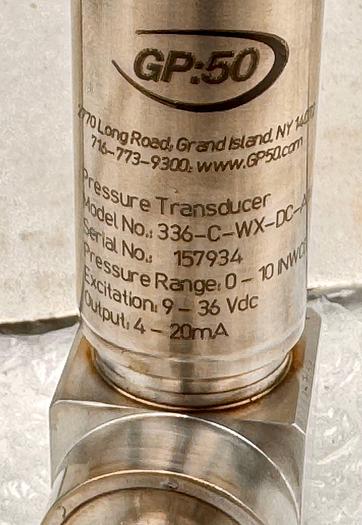 Used GP:50 Pressure Transducer