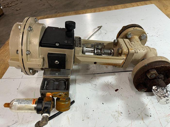 Used Samson 3277 Pneumatic Actuator with 3730-3 Process Controller | Size 1 | 120 cm | ANSI CL150 | 6.0 Bar / 90 PSI
