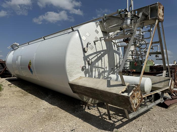 Used Vertical Cryogenic Tank 18,000 Gallon - LNG Storage