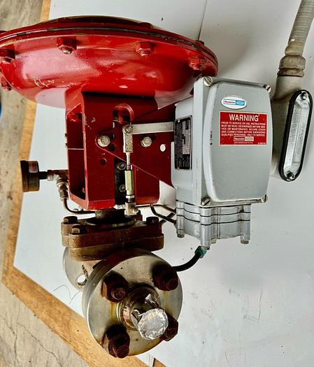 Used Masoneilan 3" Model 88U-25125 Diaphragm Control Valve | 1" Body | 300 ANSI | SVI-2 Valve Positioner | Air Filter Regulator